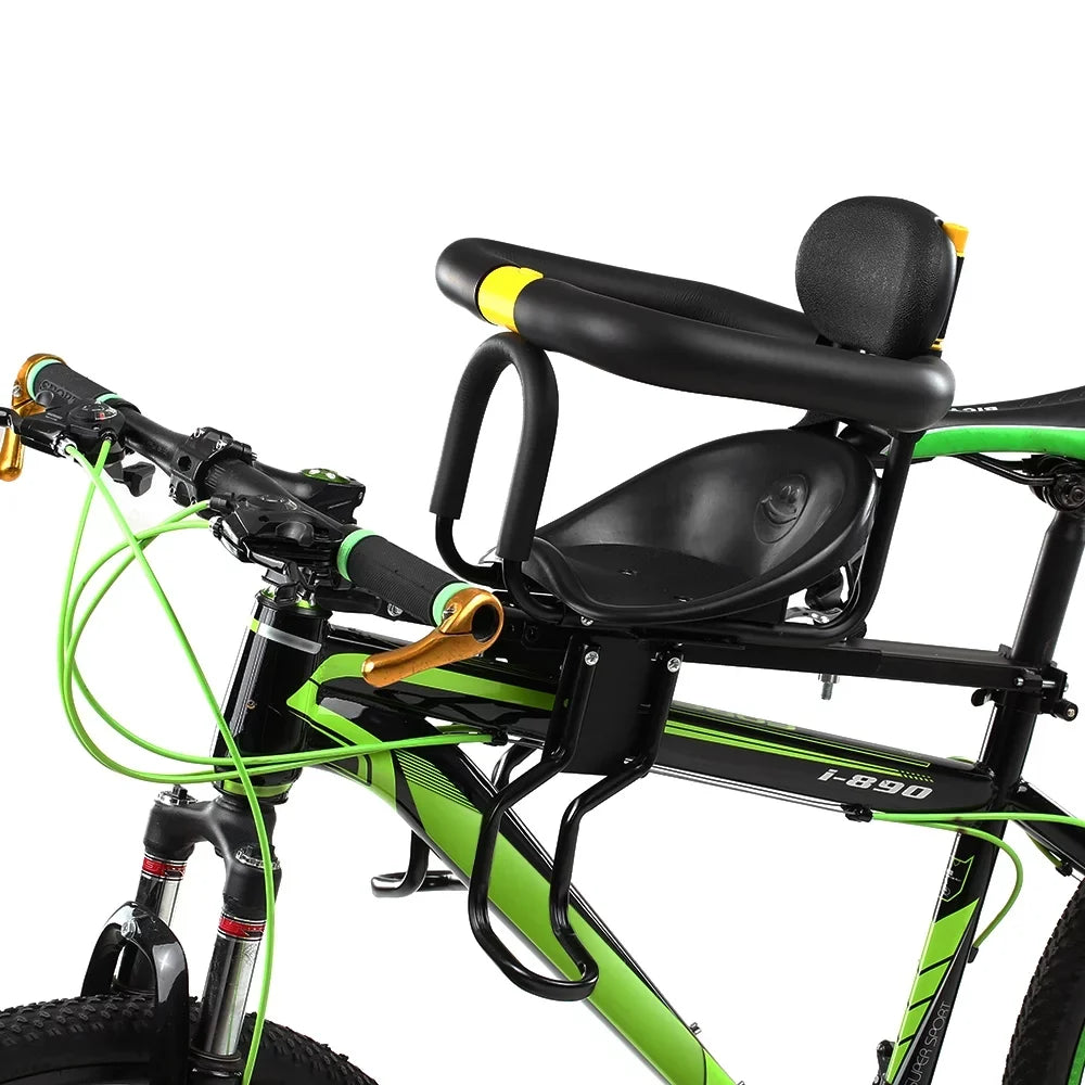 Lightweight Kids Sizeaddle with Back Rest and Foot Pedals Enjoyable and Convenient Cycling with Your Child