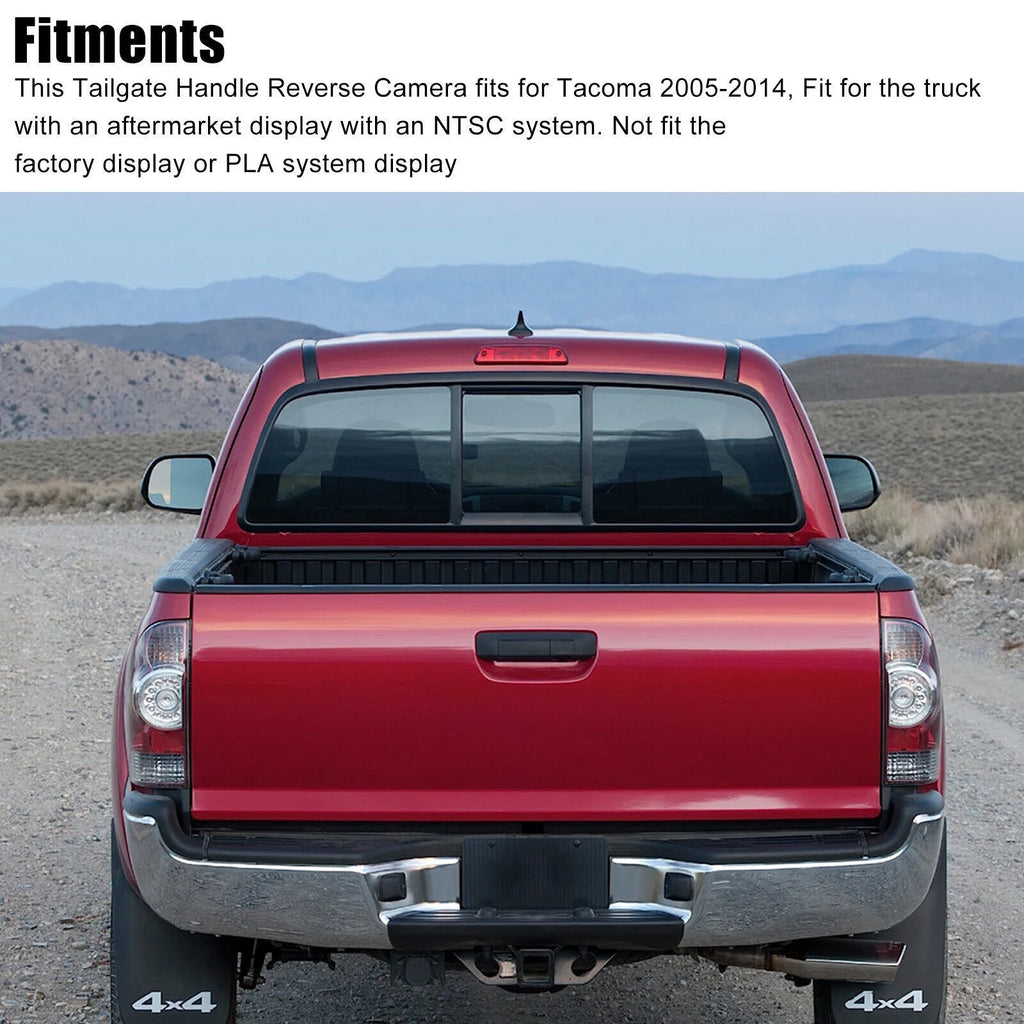 Xhy Backup Camera Tailgate Handle for Toyota Tacoma 2004-2014 2006 2007 2008 09