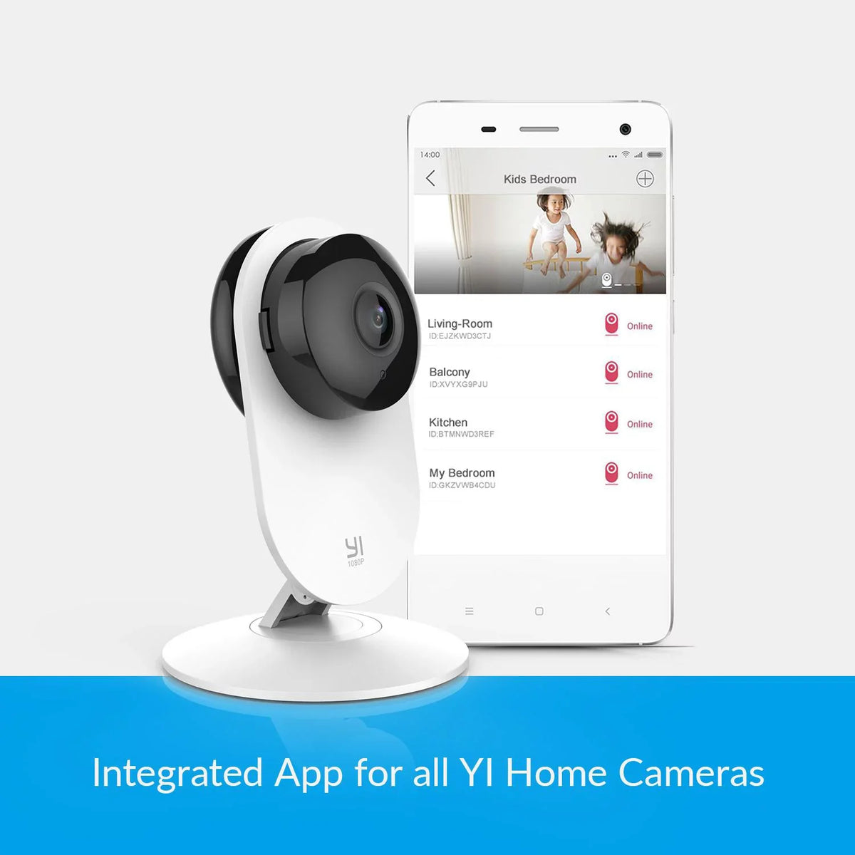 YI HD Network Camera, Color, 4 Pack