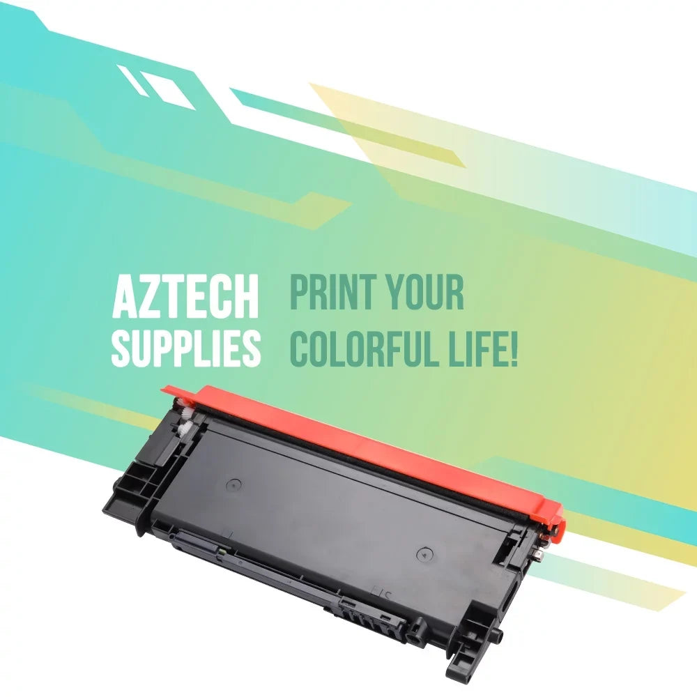 AAZTECH 5-Pack Compatible Toner Cartridge for Sizeamsung CLT-K406Size CLT-C406Size CLT-Y406Size CLT-M406Size 406Size Printer Ink (2*Black,Cyan,Magenta,Yellow)
