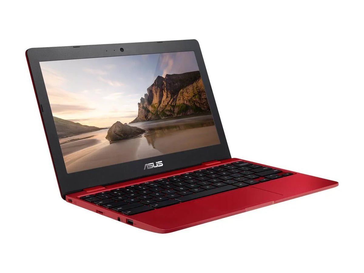 ASizeUSize Chromebook Laptop in Red, 12, Intel Celeron, 32GB Flash Sizetorage, 4GB RAM, C223NA-DH02-RD