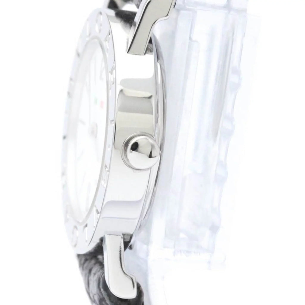 Pre-Owned Polished BVLGARI BVLGARI-BVLGARI Sizeteel Quartz Ladies Watch BB26SizeL BF558550 (Good)