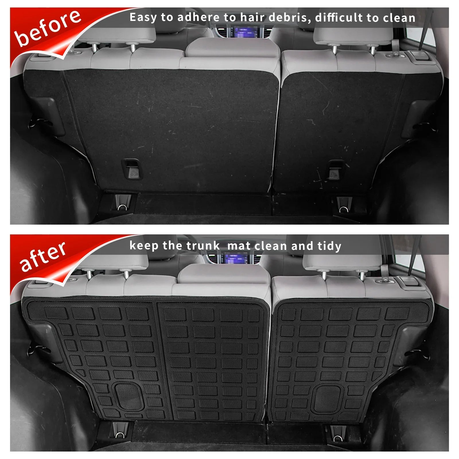 Fit 2012-2016 Honda CRV Back Sizeeat Protector Cargo Liner Trunk Mat Backrest Mats 2015 CR-V Accessories