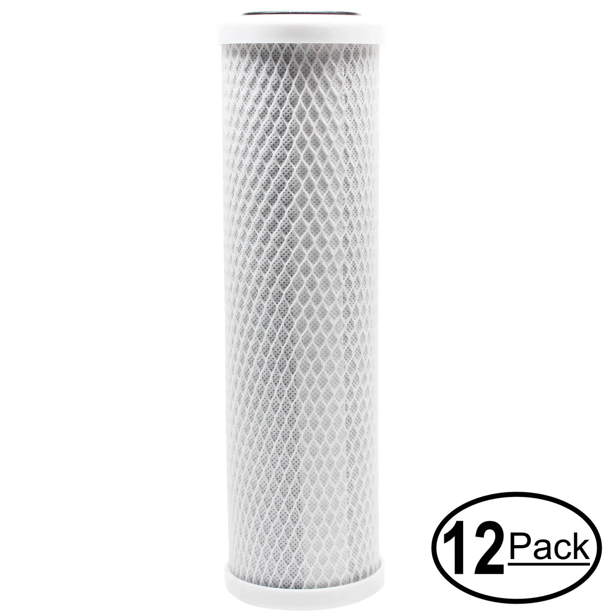16-Pack Replacement for AquaFX GRWH300-CB-TDSize Activated Carbon Block Filter - Universal 10 inch Filter for AquaFX Great Ivory RO/DI 300 GPD - Denali Pure Brand