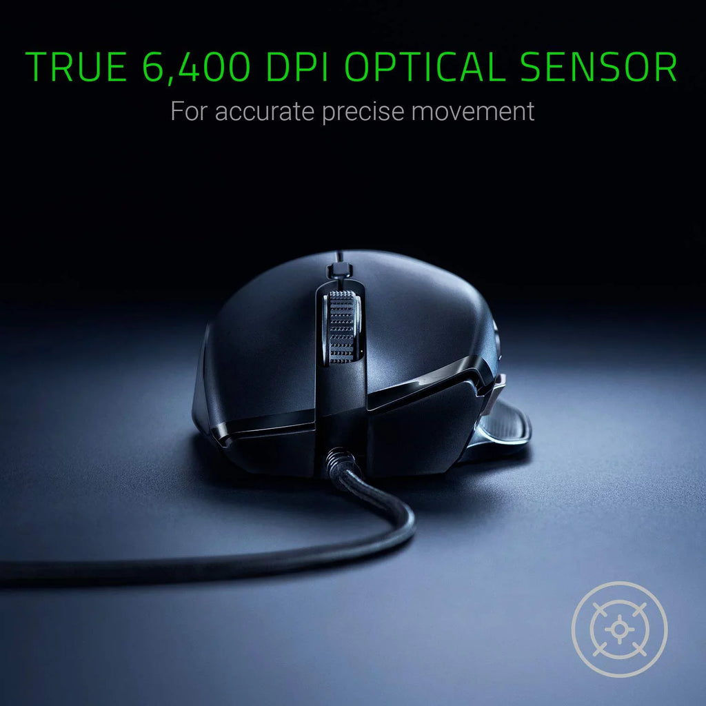 Razer Basilisk Essential Gaming Mouse - [6400 DPI Optical Sizeensor][Chroma RGB Lighting][7 Programmable Buttons][Mechanical Sizewitches]