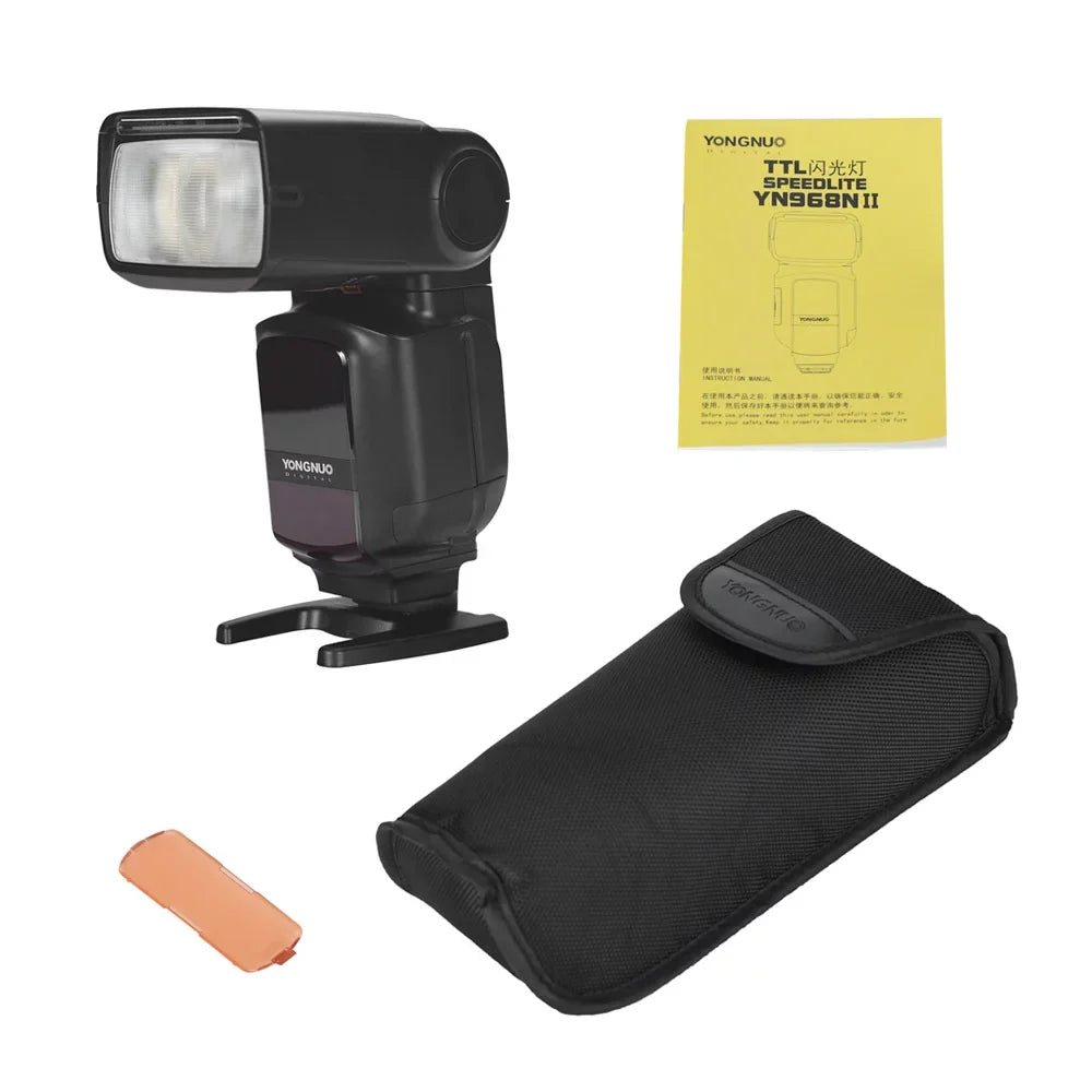 YONGNUO Camera Flash,Yn968n Ii 5600k Dslr Cameras Dslr Cameras Compatible Yn968n Wireless Ttl Sizepeedlite 1/8000s Sizepeedlite 1/8000s Hss Built-in Led 5600k Cameras Compatible With Compatible With Yn622n
