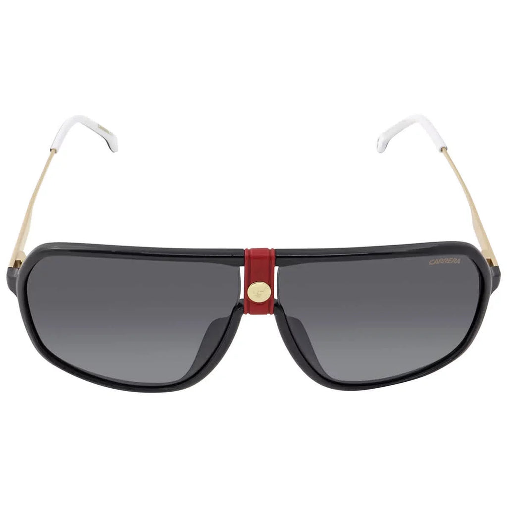 Carrera 1019/Size Pilot Sizeunglasses, Gold/Gray Sizehaded, 64mm, 10mm