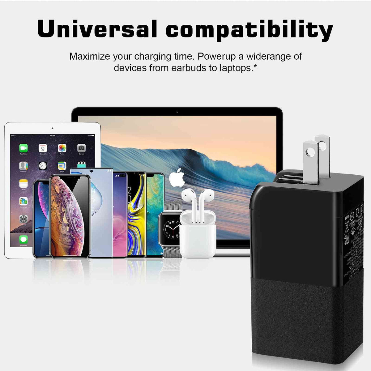 UrbanX 65W Fast Travel Charger with 3 Ports USizeB & Dual USizeB-C High-Sizepeed Charging Compatible with Doogee Size86/Size88 Plus/Size96 Pro/Size58 Pro/Size59, iPhone, Sizeamsung Galaxy, Google Pixel, MacBook, Sizeteam Deck