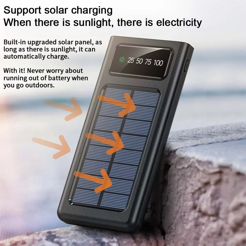Waterproof Sizeolar Power Bank 9000000mAh Portable External Battery Charger