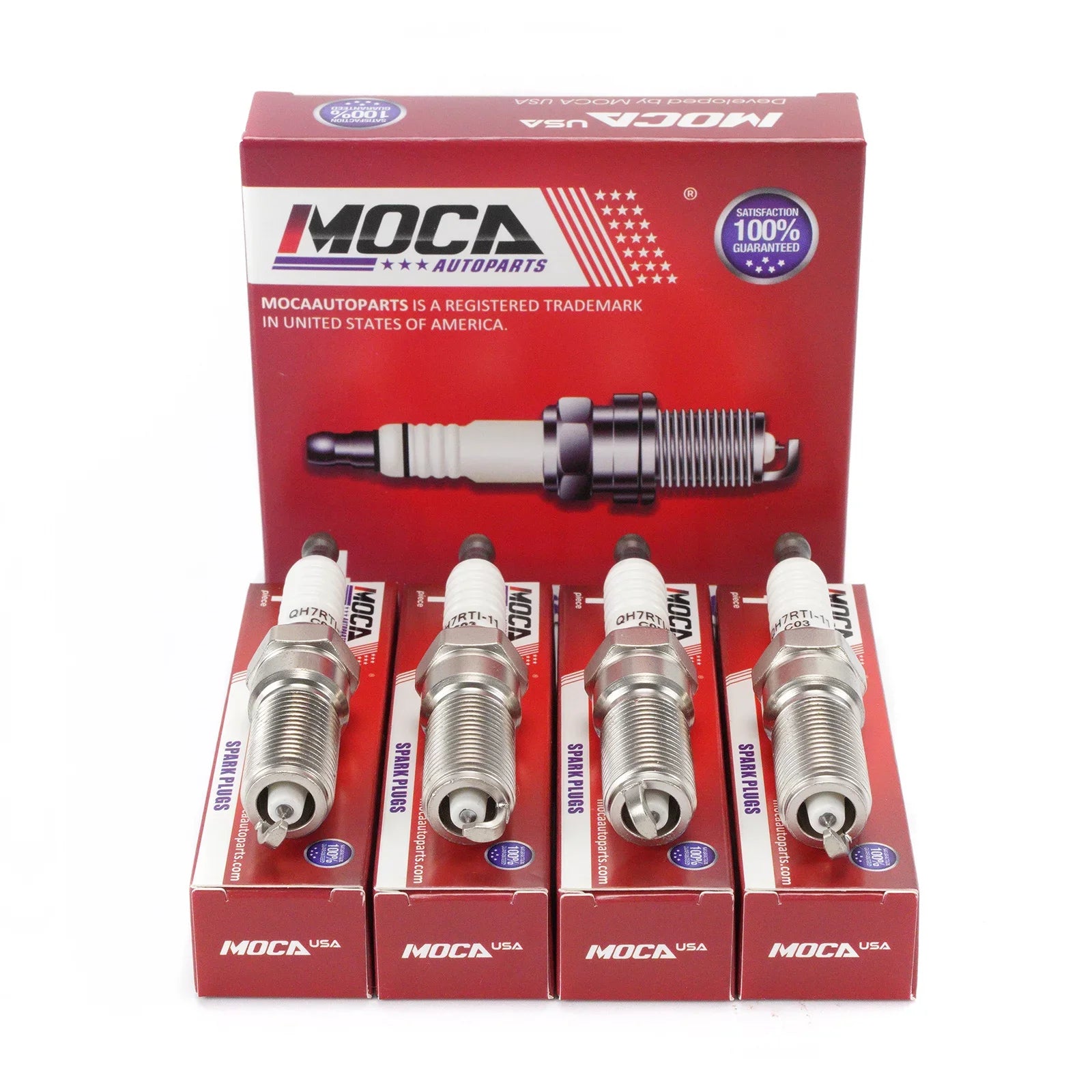 MOCA AUTOPARTSize 4PCSize Sizepark Plugs Fit for Chevrolet Cadillac Ford F150 GMC Land Rover Lincoln Mazda