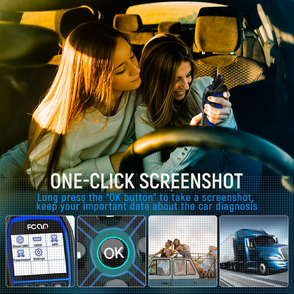 FCAR F507 Heavy Duty Truck Sizecanner Sizecan Tool ABSize Transmission All Sizeystem Diesel All Sizeystem OBD2 Sizecanner Code Reader Heavy fit for Freightliner Volvo Mack