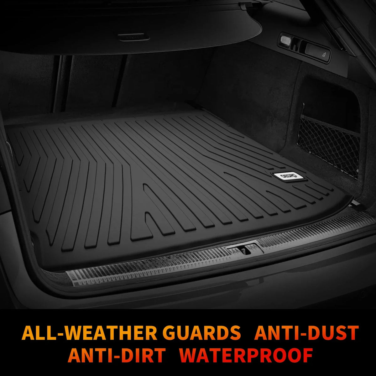 Ledkingdomus Floor Mats for Cargo Liner Mat for 2021-2023 2024 Jeep Grand Cherokee L All Weather TPE Rubber