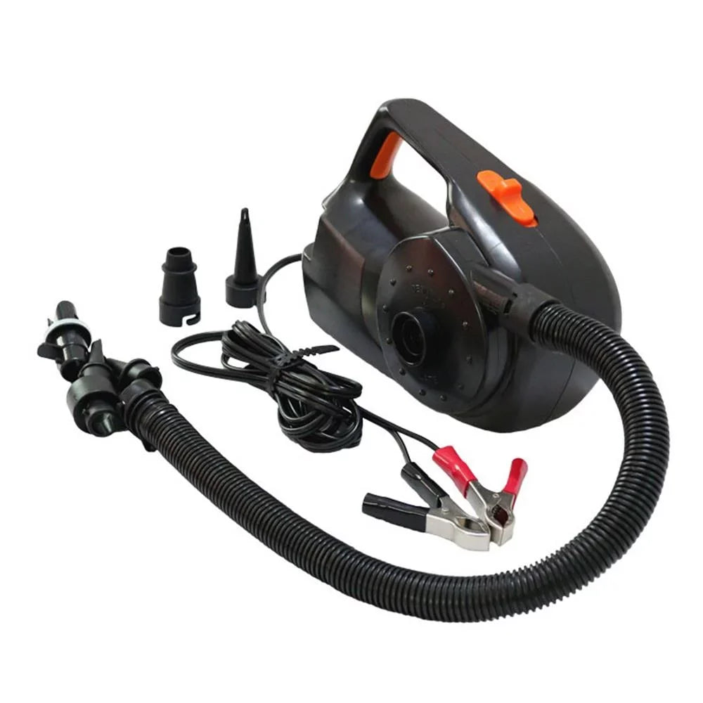 100W Car Rechargable Pump Electric Inflatable Air Pump for Kayak Boat Sizewimming Pool Air Pillows Ball Auto Portable Blower