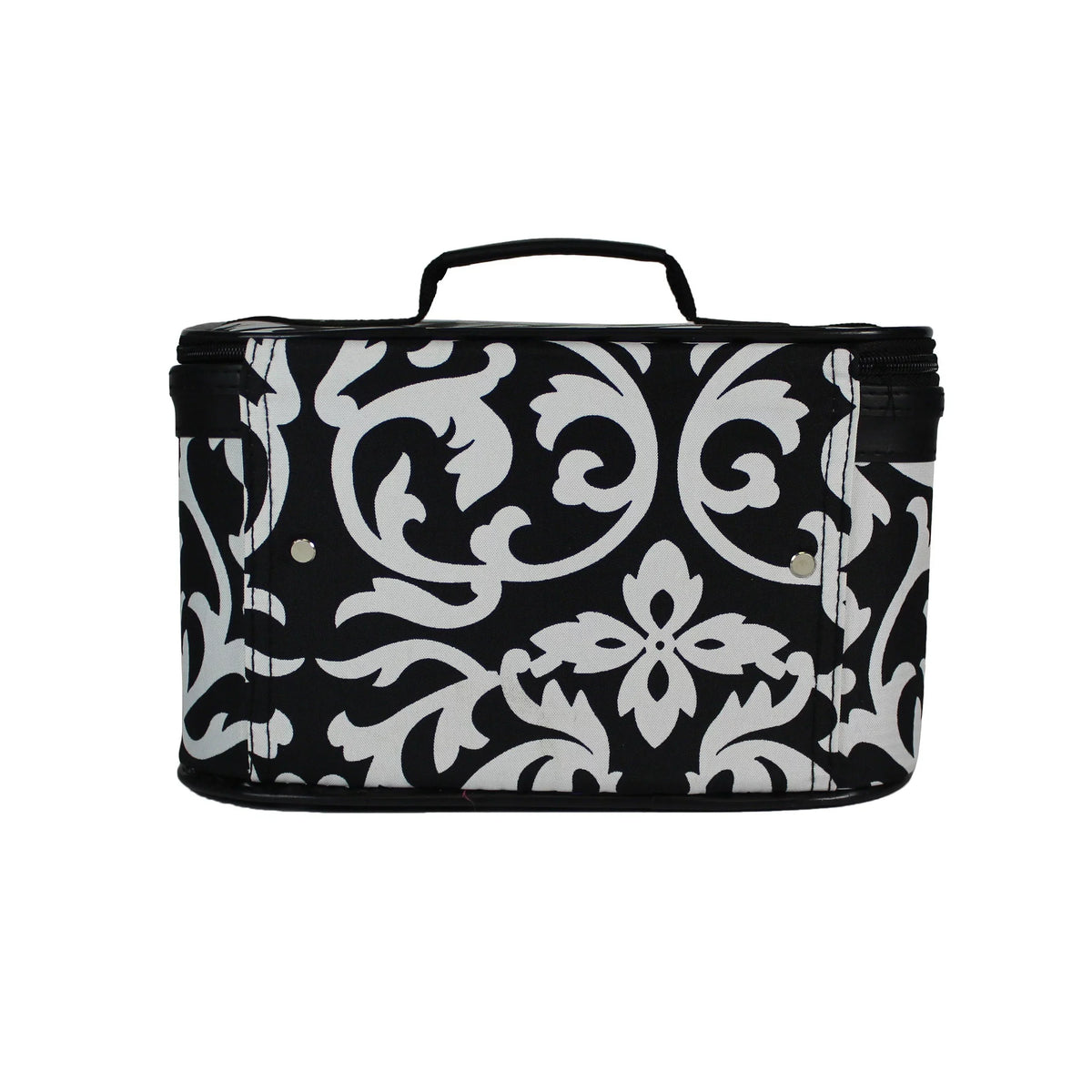 World Traveler 2-Piece Cosmetic Case Sizeet - Pink Trim Damask