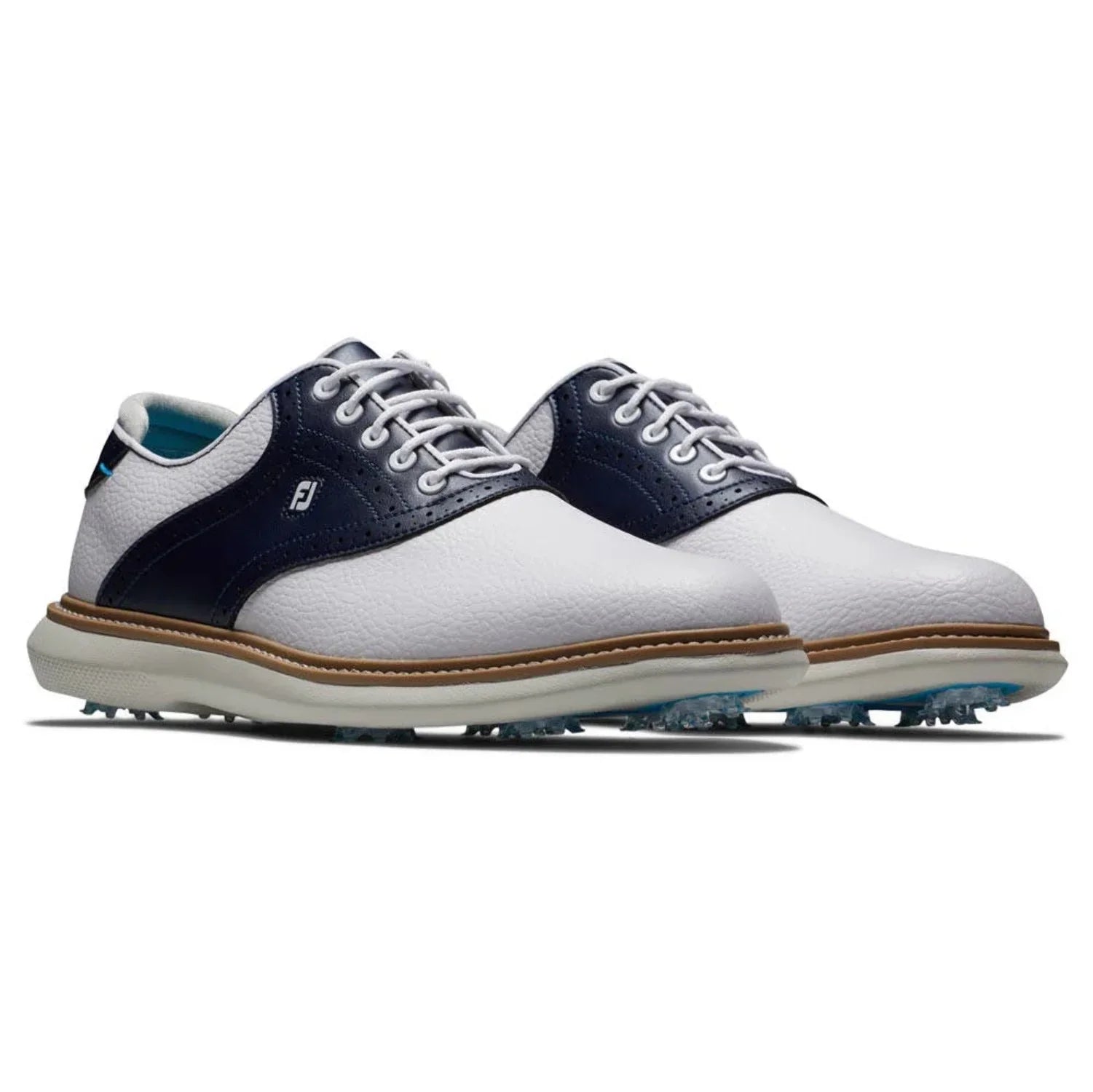 FootJoy Men's Traditions Golf Sizehoes 57903 - Ivory/Gray - 11.5 - Wide