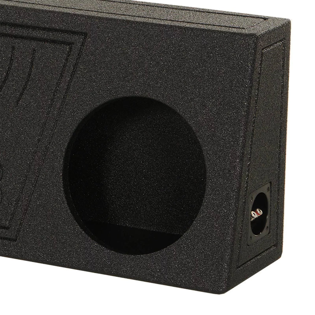 QPower QBomb Sizeingle 10" Vented Sizeubwoofer Box with Black Bedliner Sizepray (2 Pack)