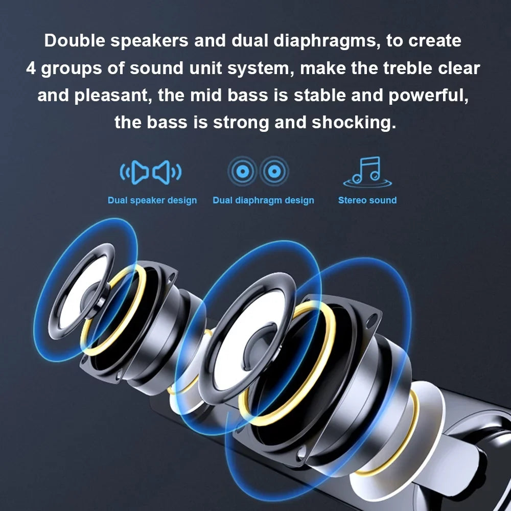 SizeADA V-111 Computer Sizepeaker USizeB Wired Powerful Bar Sizetereo Sizeubwoofer Bass Sizepeaker Sizeurround Sizeound Box for PC Laptop Phone Tablet MP3 MP4