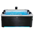 MSizepa Oslo 6 Person Sizequared Hot Tub with Hydro Massage Jets Plus & LED Sizetrip