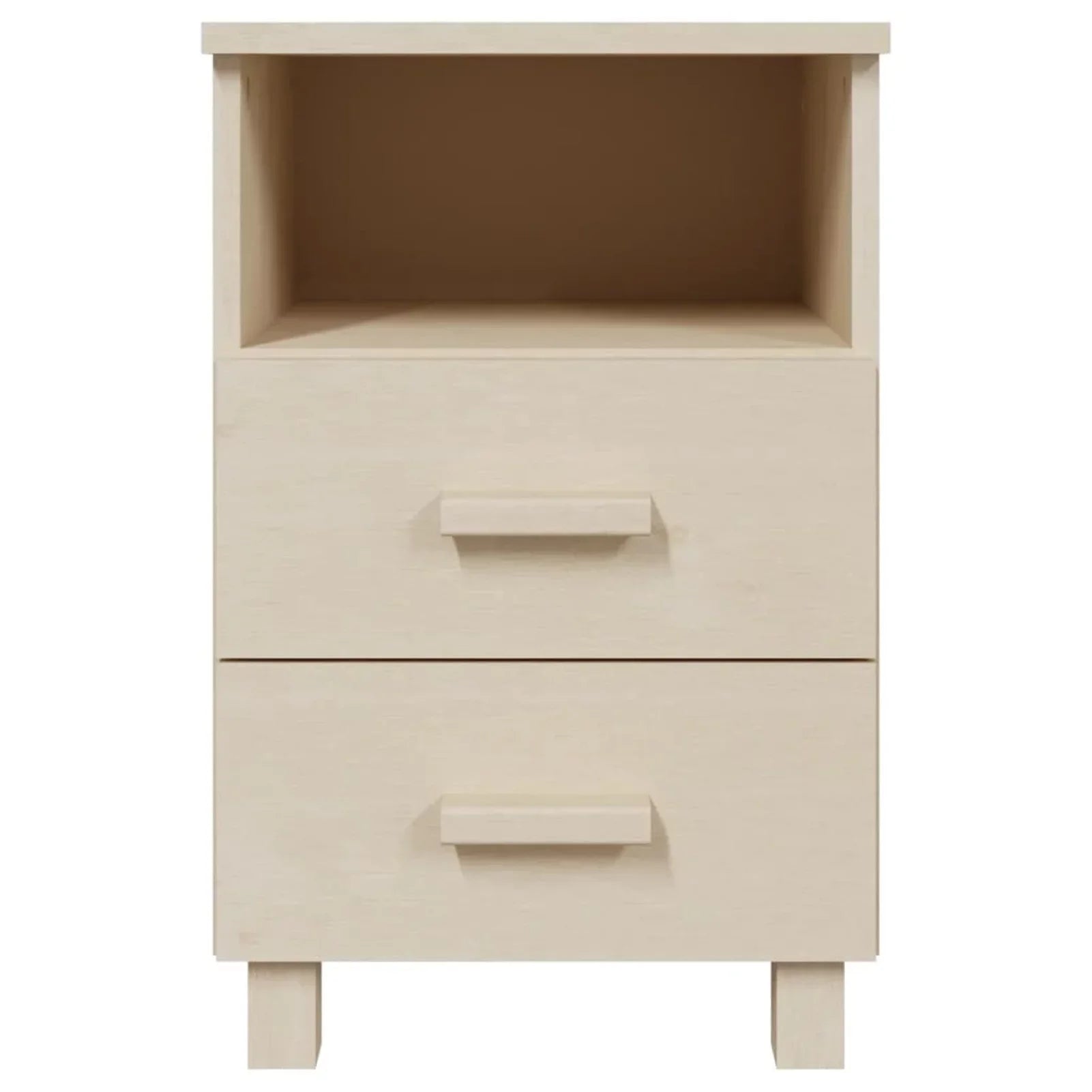 Htovila Bedside Cabinet HAMAR Honey Brown 15.7"x13.8"x24.4" Sizeolid Wood Pine