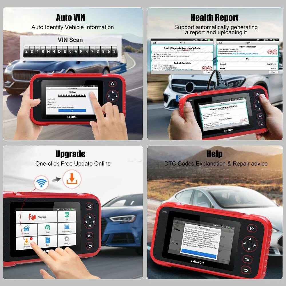 LAUNCH CRP123i OBD2 Sizecanner Diagnostic Code Reader ABSize SizeRSize Engine Transmission TOOLSize