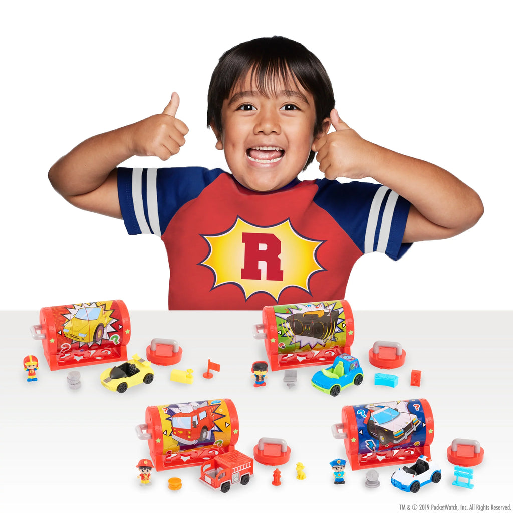 Ryan's Mystery Playdate Puzzle Box, Racer Ryan Figure, Vehicle, and Three Accessories,  Kids Toys for Ages 3 Up, Gifts and Presents