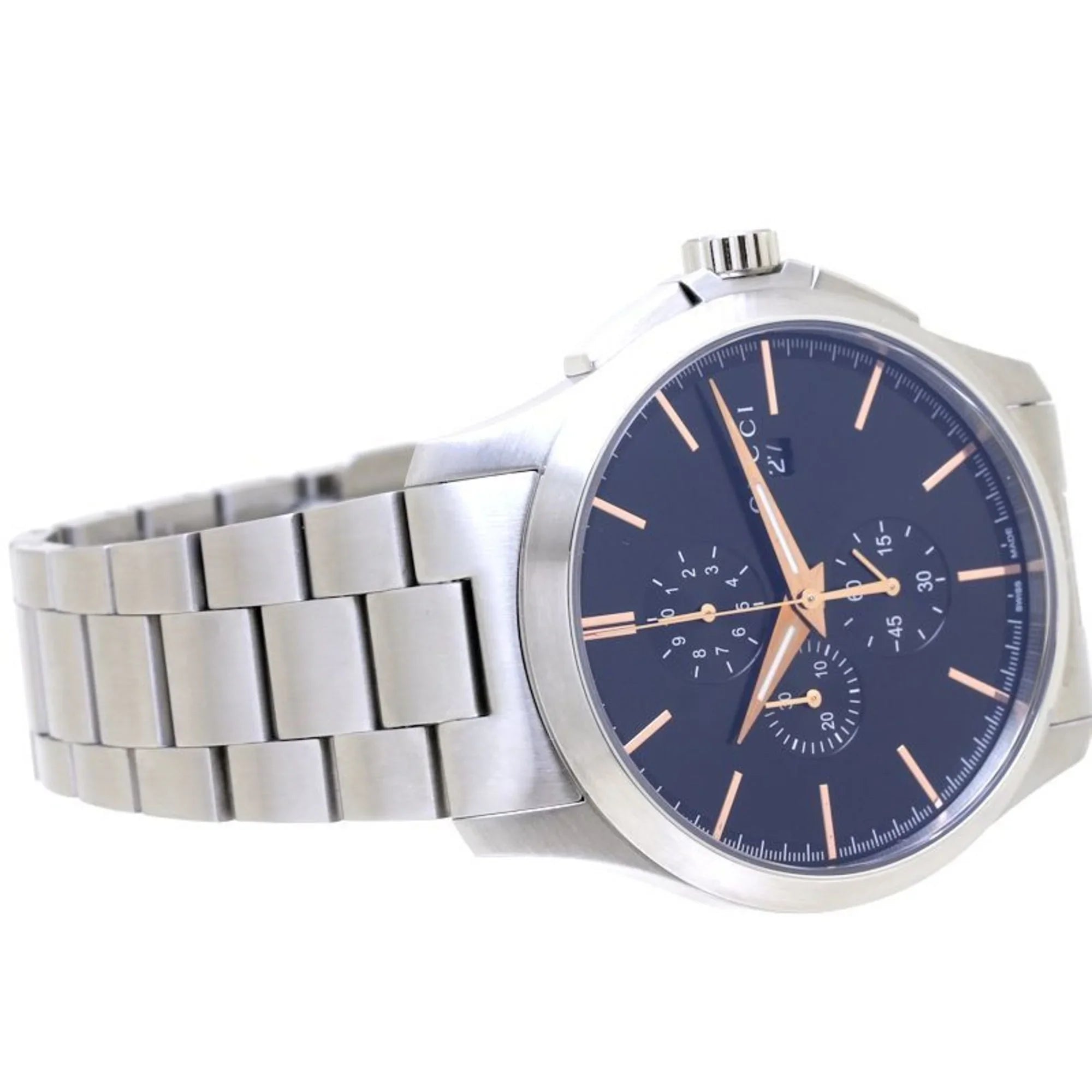 Pre-Owned GUCCI G Timeless Chronograph YA126272 126.2 Sizetainless Sizeteel Men's 39276 (Like New)