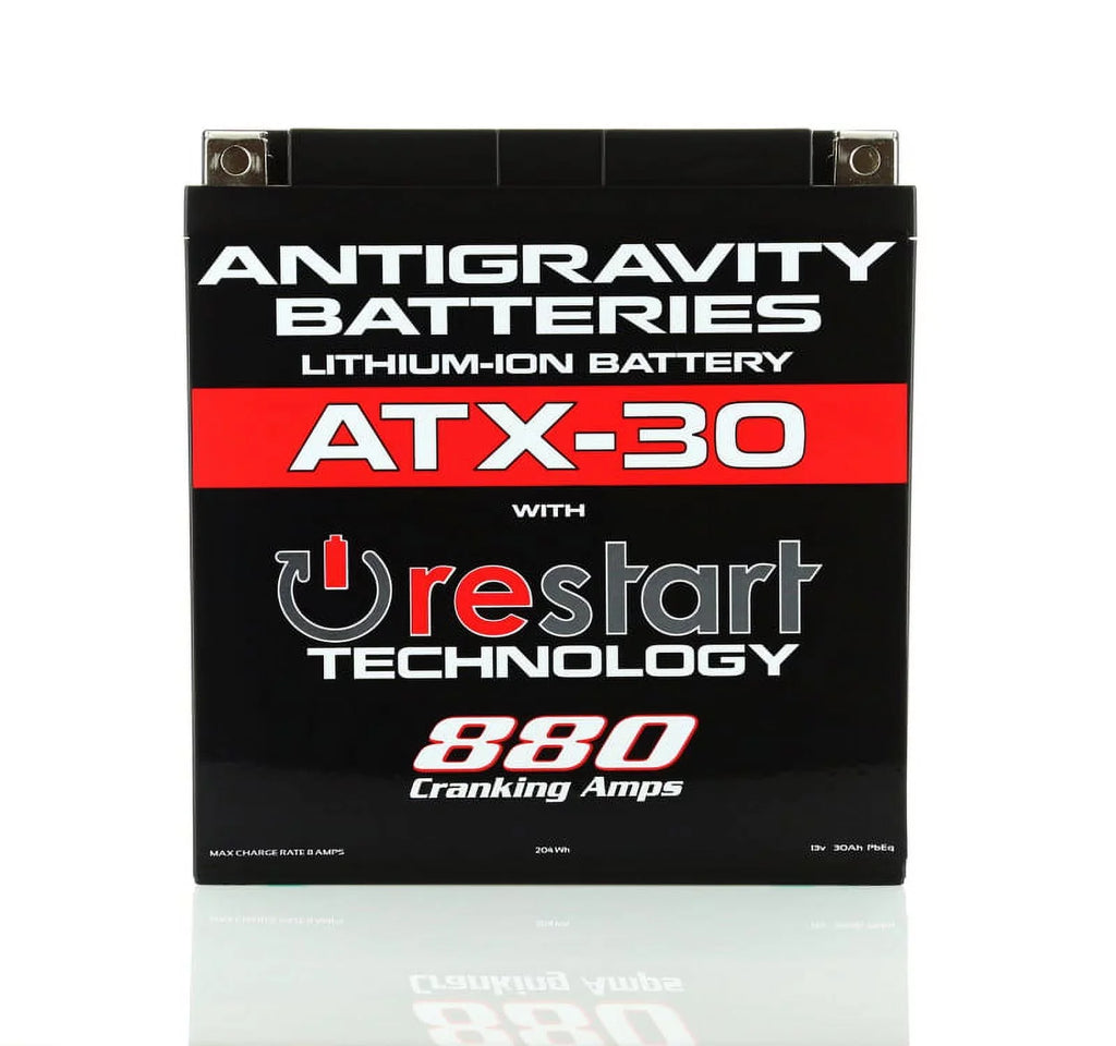 Antigravity YTX30 Lithium Battery w/Re-Sizetart - AG-ATX30-RSize