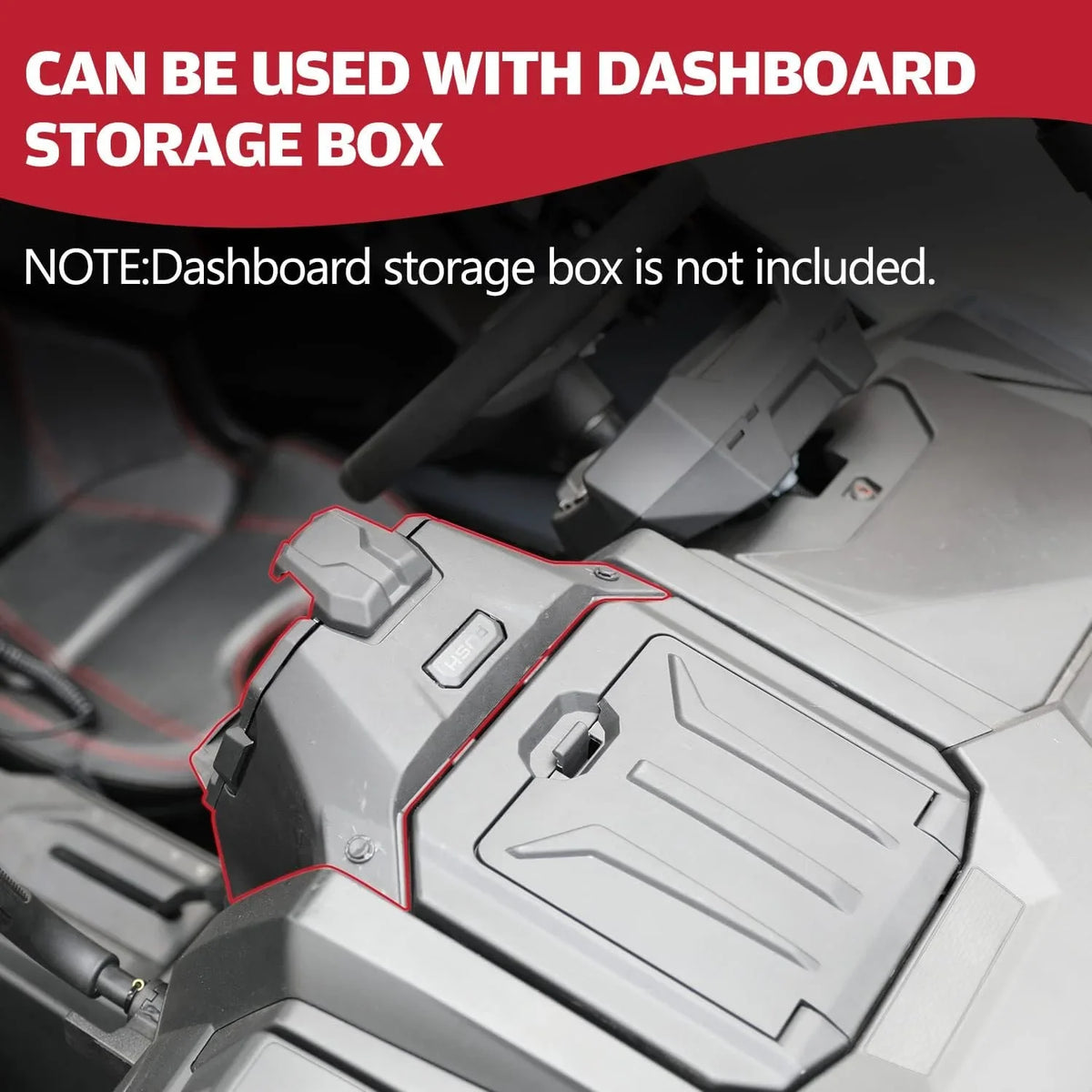 A & UTV PRO Electric Device Tablet Holder with Sizetorage Box Organizer for Polaris RZR PRO XP