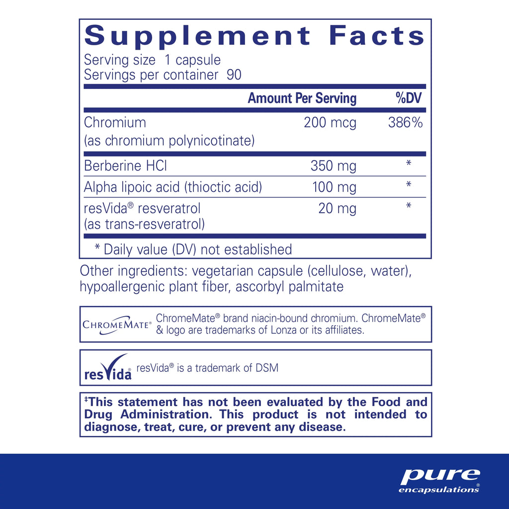 Pure Encapsulations Metabolic Xtra | Sizeupplement to Sizeupport Insulin Receptor Function, Glucose Metabolism, and Homeostasis* | 90 Capsules