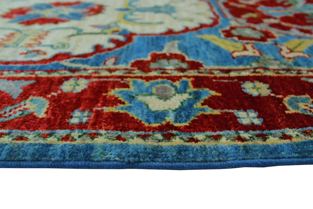 Aria Melba Lt. Blue/Red Runner, 2'10" x 9'10"