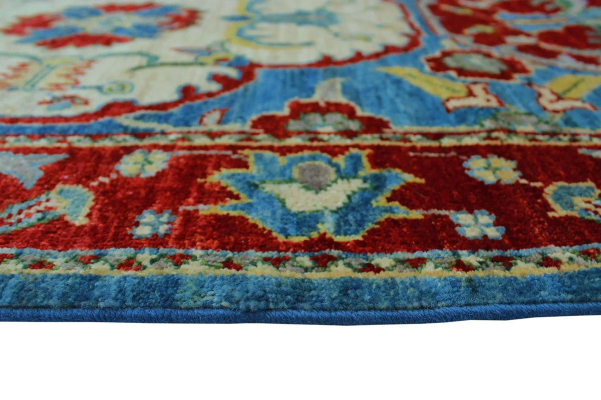 Aria Melba Lt. Blue/Red Runner, 2'10" x 9'10"