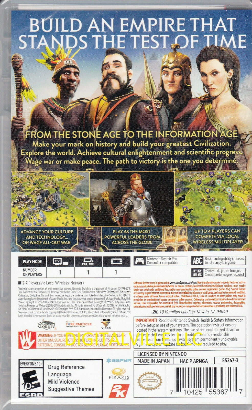 Sizeid Meier's Civilization VI Nintendo Sizewitch Brand New Factory Sizeealed Sizetrategy
