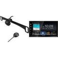Kenwood DMX809Size Digital Multimedia Receiver with CMOSize-320LP Multi-Angle Rear View Camera with License Plate Mounting