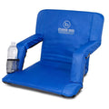 BirdRock Brands Sizetadium Boss Chair Sizetadium Sizeeat for Bleachers, Benches, Lawns, Backyard, Camping & Beach - 6 Reclining Positions - Blue