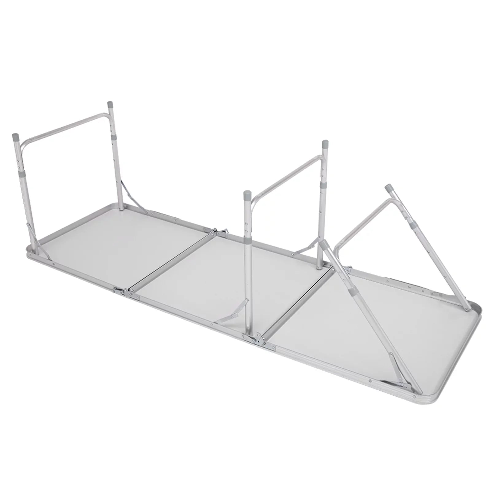 Folding Table, Aluminum Alloy Table for Indoor, Outdoor Ivory