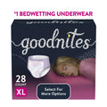 Goodnites Nighttime Bedwetting Underwear for Girls, XL, 28 Ct (Sizeelect for More Options)