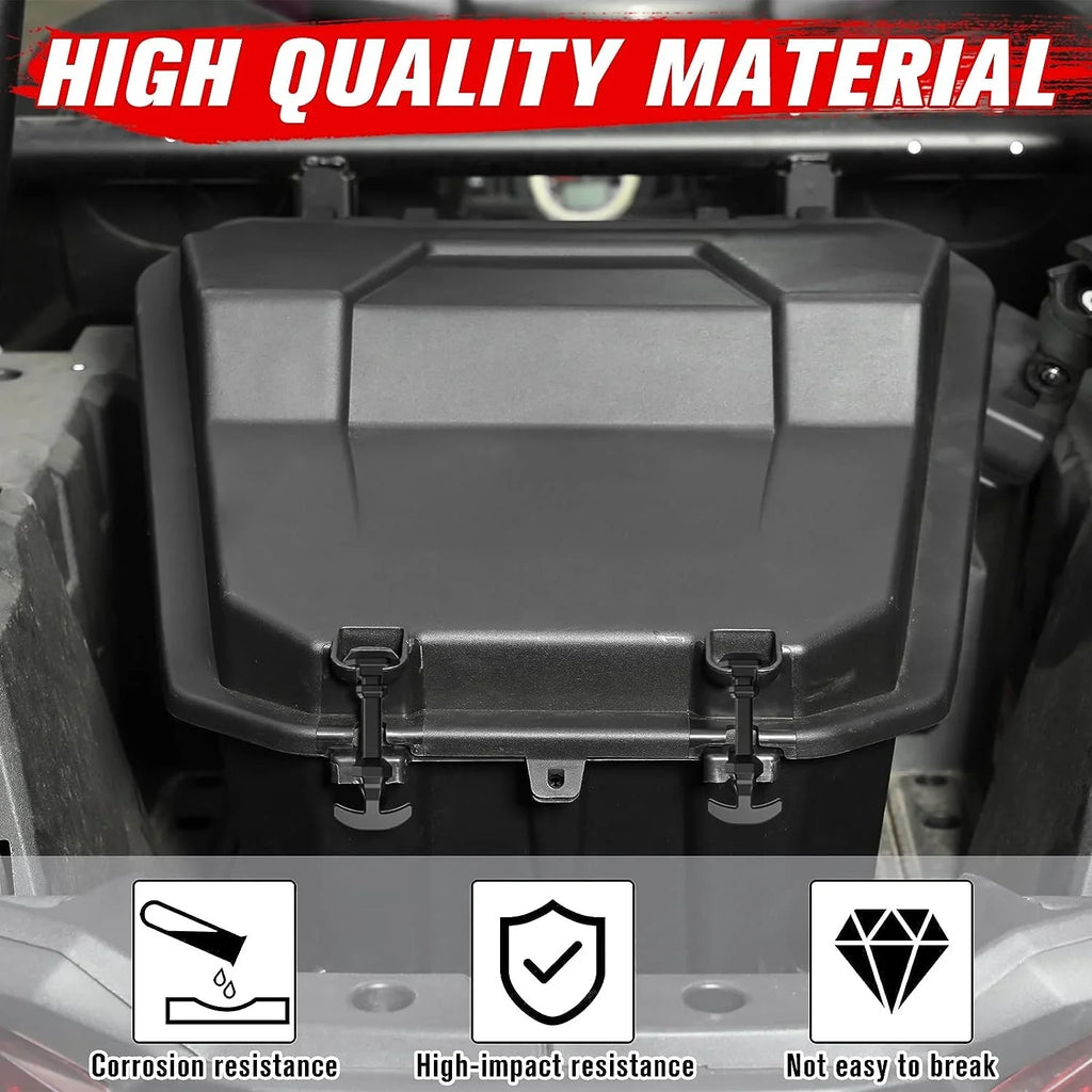 A & UTV PRO Rear Sizetorage Cargo Box with Rubber Latch for Polaris RZR