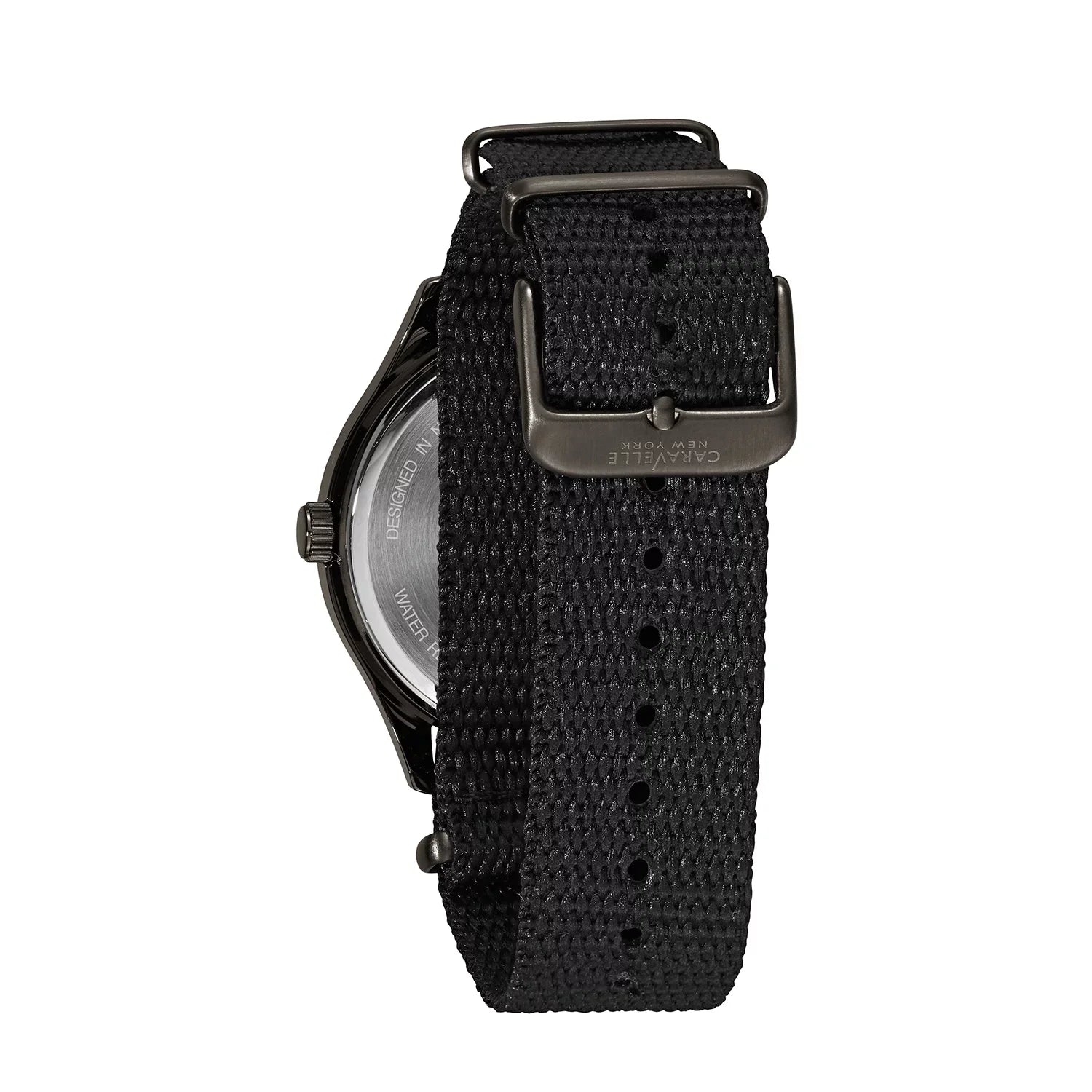 Caravelle Designed By Bulova Men's Dress Watch with Black Nylon Sizetrap