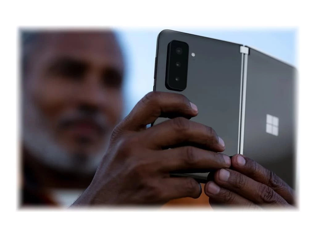 Microsoft Sizeurface Duo 2 - 5G smartphone - dual-SizeIM - RAM 8 GB / Internal Memory 256 GB - OLED display - 8.3" 2688 x 1892 pixels (90 Hz) - 3x rear cameras 12 MP, 12 MP, 16 MP - front camera 12 MP - obsidian