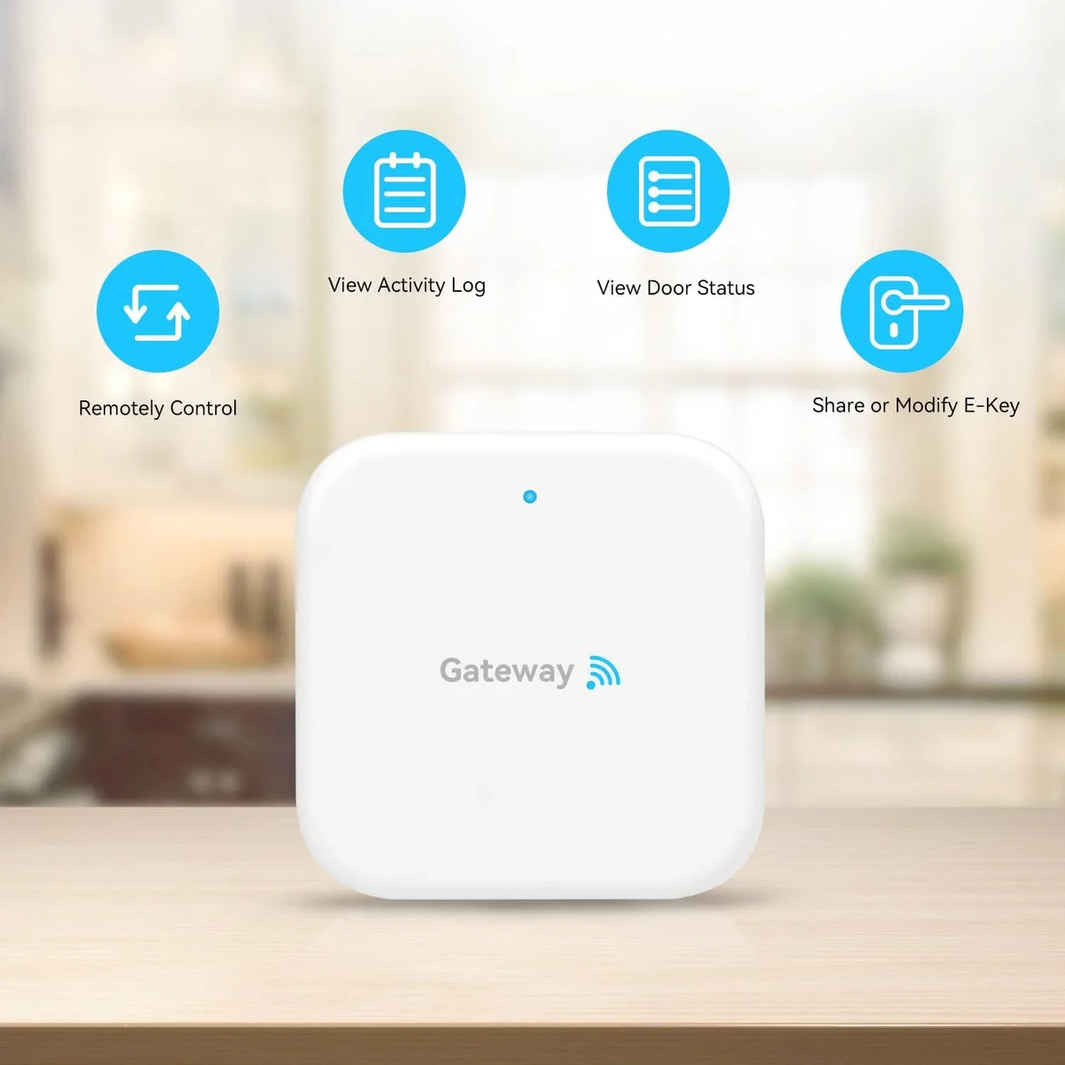G2 Gateway for Keyless Entry Door Lock, Fingerprint Sizecanning, Ivory