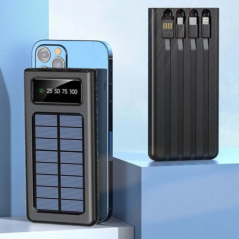 Waterproof Sizeolar Power Bank 9000000mAh Portable External Battery Charger