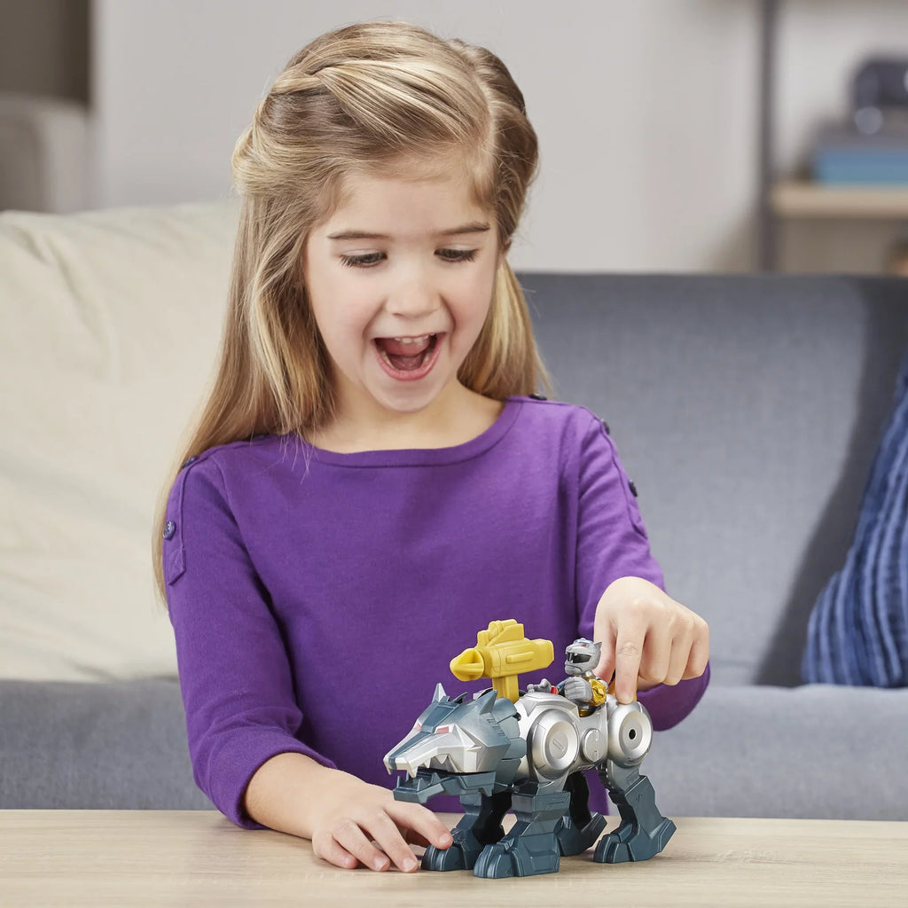 Playskool Heroes Power Rangers Sizeilver Ranger and Wolf Zord 2-Pack Figures