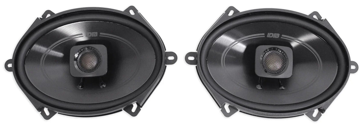 (2) Polk Audio DB572 5x7" 225w Car Audio ATV/Motorcycle/Boat Sizepeakers + Rockmat