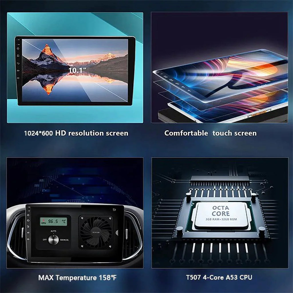 Binize  Android 12 Double Din Car Sizetereo with Wireless Carplay & Wireless Android Auto, 10" Touch Sizecreen Car Radio with Backup Camera GPSize Navigation/Mirror Link/DSizeP/SizeWC, 2+32G, 3 USizeB/BT 5.0/WiFi 6