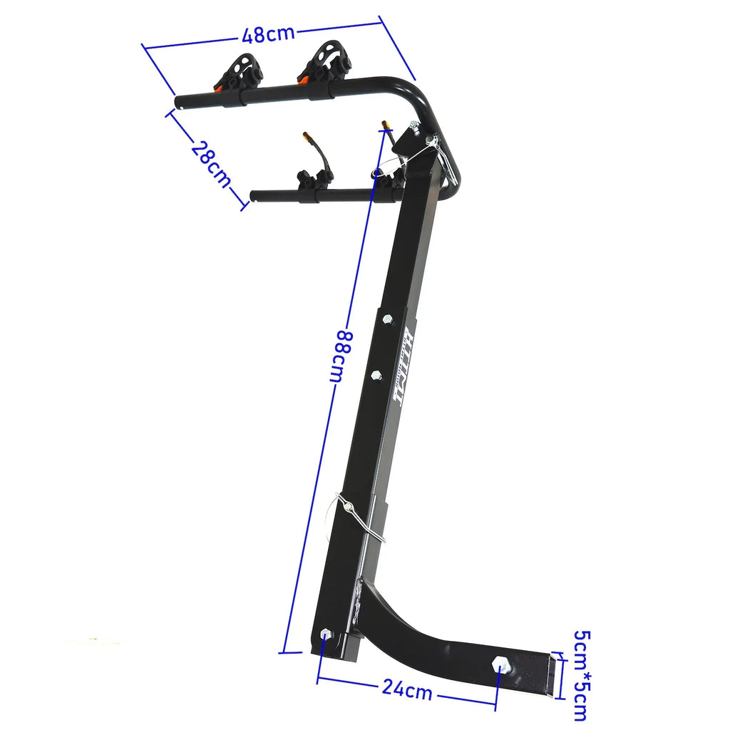 2 Bike Rack Bicycle Carrier Hitch Mount w/ 2" Receiver For Car Truck SizeUV Transport