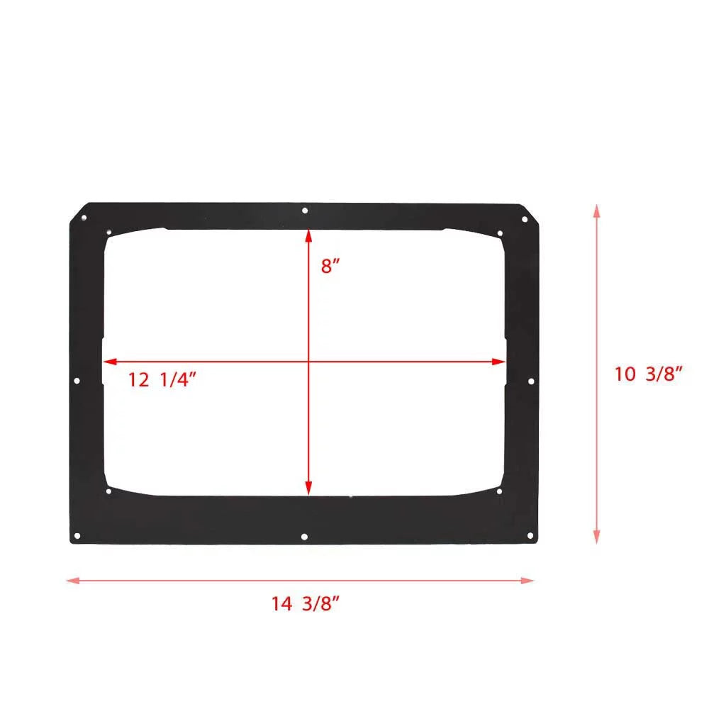 Ranger Boat Blank Locator Console Panel 7202893A | 522D Black HDSize-12T