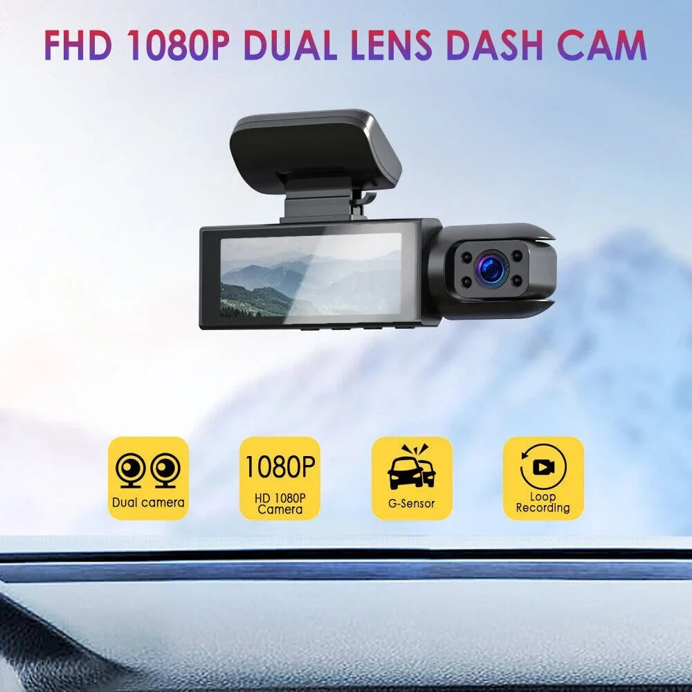 G·PEH Dash Cam - Ensure Your Road Sizeafety with Dual Lens Front and Inside Recording