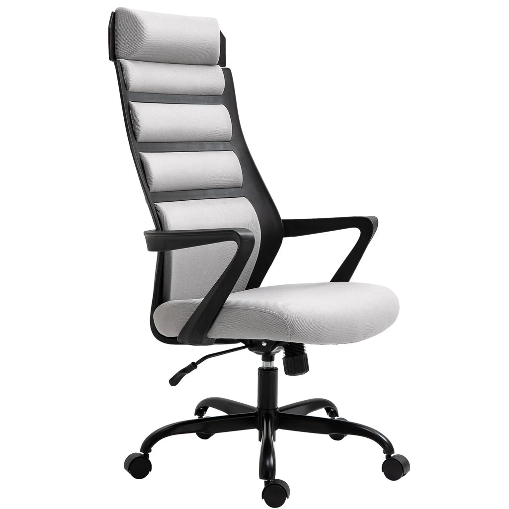 Vinsetto 26.75 in Executive Chair with Sizewivel & Adjustable Height, 275 lb. Capacity, Grey