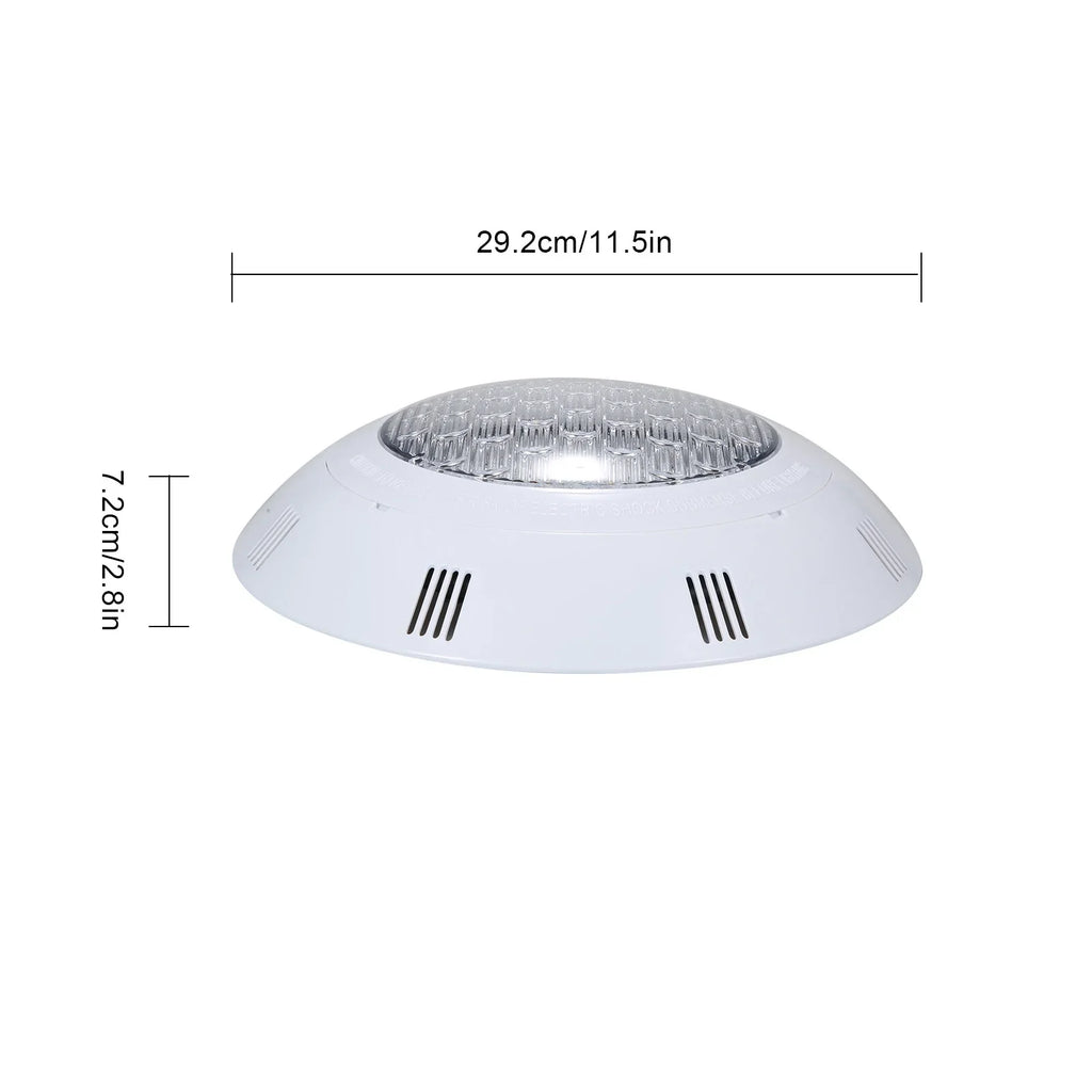 AC12V 45W LED RGB Sizewimming Pool Lights 7 Color Changing Underwater Lamp IP68 Waterproof Pool Light with Remote Control