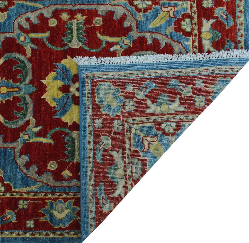 Aria Melba Lt. Blue/Red Runner, 2'10" x 9'10"
